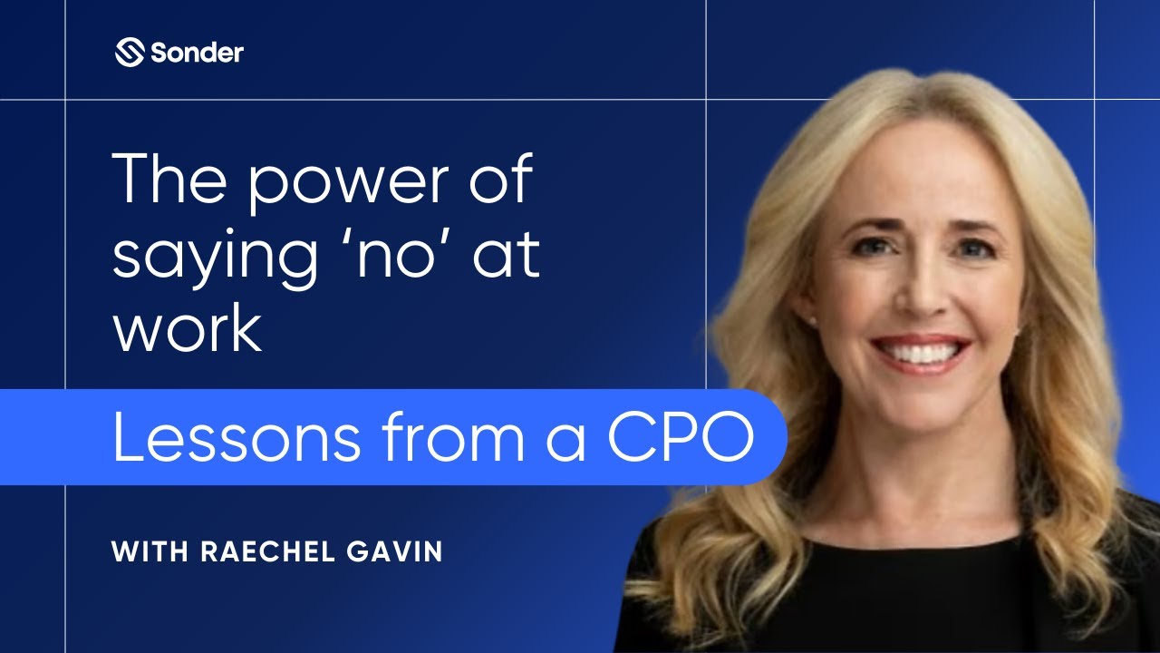 The power of saying no at work: Lessons from a CPO - YouTube