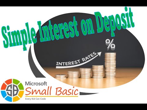 Calculate Simple interest on your deposit in Small Basic