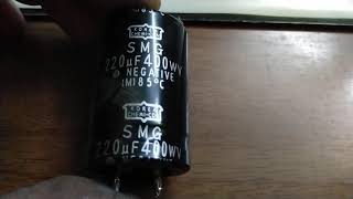 Конденсатор 220 мкФ 400 В 85°С SMG Negative Korea Chemi-con