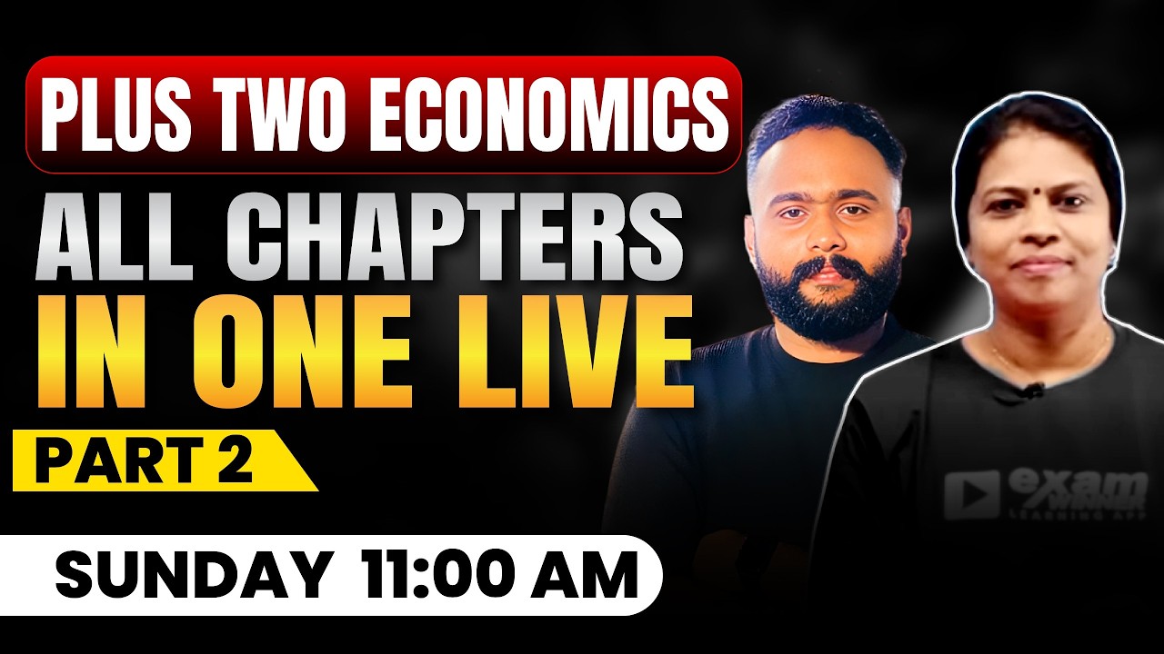 Plus Two Model Exam | Economics | All Chapters | Part 2 | Exam Winner