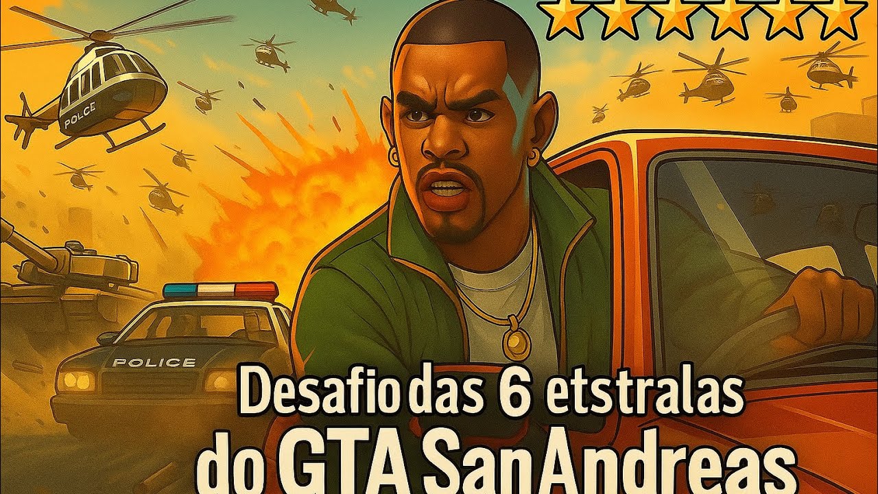 Partiu Correr Dos Tira No Gta San Andreas Desafio Com 6 Estrelas De 