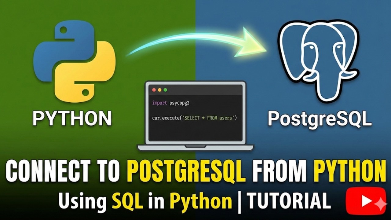 Connect to PostgreSQL from Python (Using SQL in Python) | Python to ...