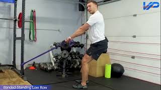 Banded Standing Low Row | Resistance Band Back Exercise for Lats & Mid‑Back Strength