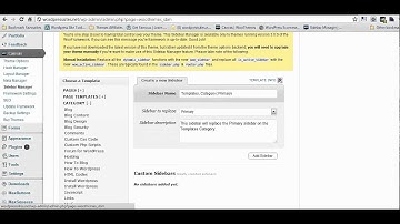 Sidebar Widget Manager for WordPress Themes