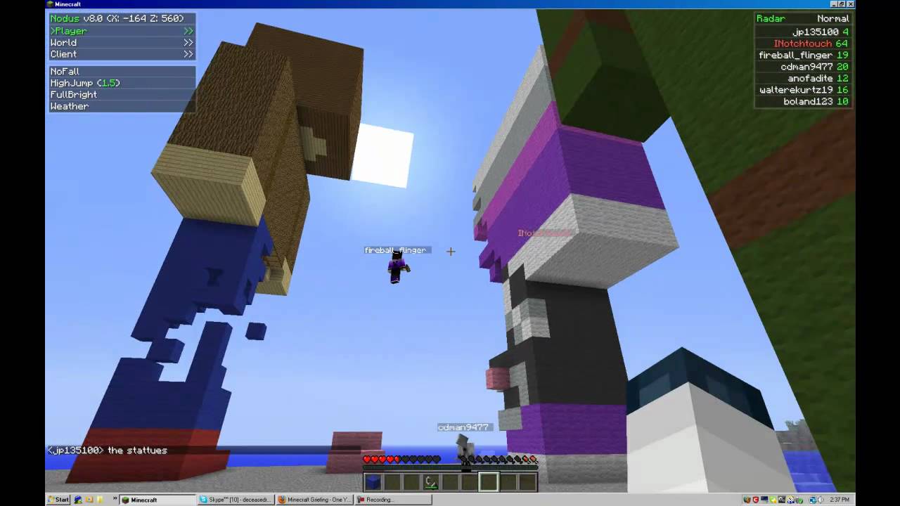 Minecraft Griefing: Fun with fire (GRIEF NOW)