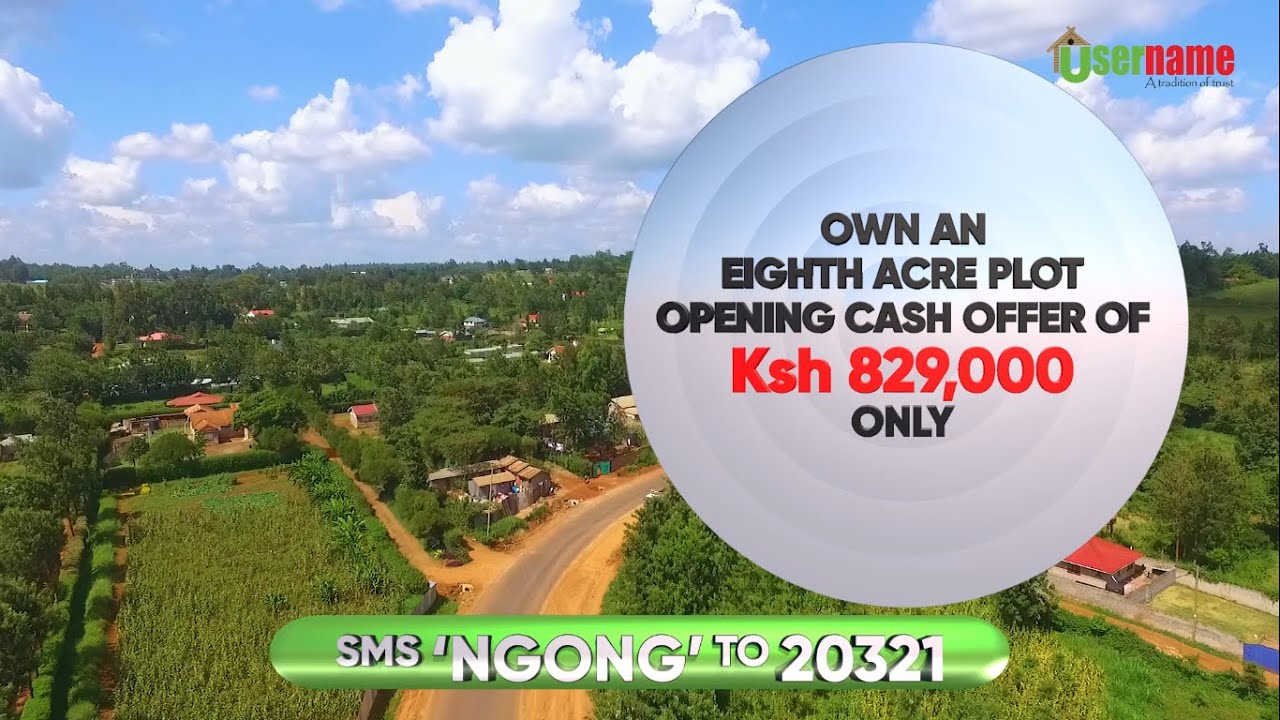 Land for Sale in Ngong Kshs. 829,000 Royal Gardens Ngong YouTube