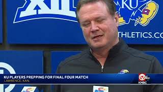 LIVE: KU players talking to media ahead of Final Four game