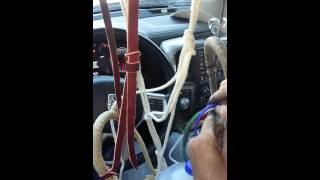 Tying the fiador