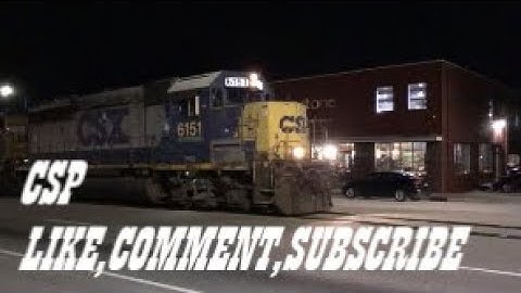 [CSXT]6151 A Rare YN2 GP38-2s & 6280 [GP40-2]Leads F736-16 W/A Killer Horntap Horn show In Fay NC