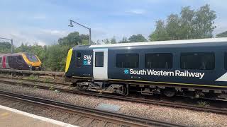 SWR class 444 Desiro coming into bournemouth middle sidings