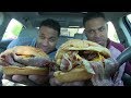 Eating ARBY'S BOURBON BBQ BRISKET@hodgetwins