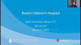 David Davis Presenting BCH QAPI