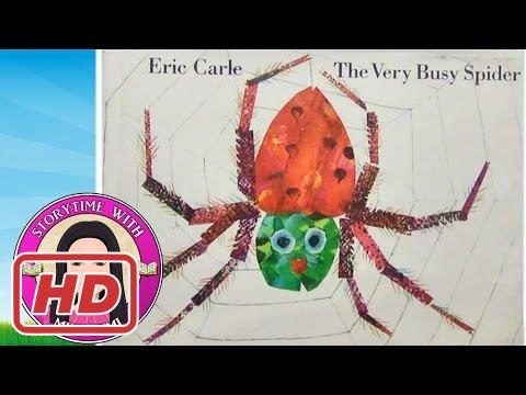 The Very Busy Spider by Eric Carle - 英語 リスニング 聞き流し 初級 - YouTube