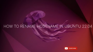 How to rename hostname in ubuntu
