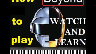 Beyond by Daft Punk -  All Instruments -  Watch and learn!