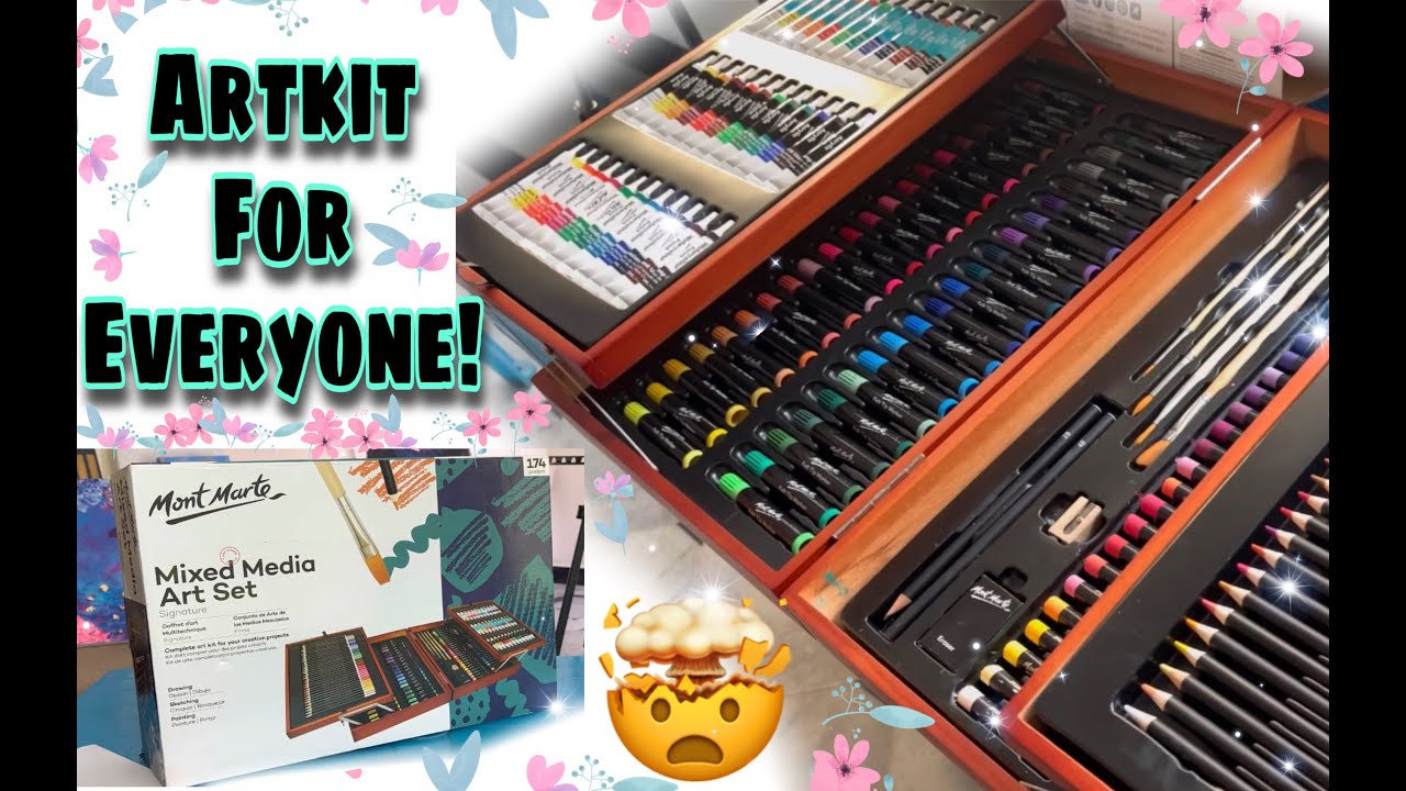 Biggest and Coolest Artset you'll ever see! Mont Marte Art Kit |Review and Unboxing| Aqsa Ahmad Khan