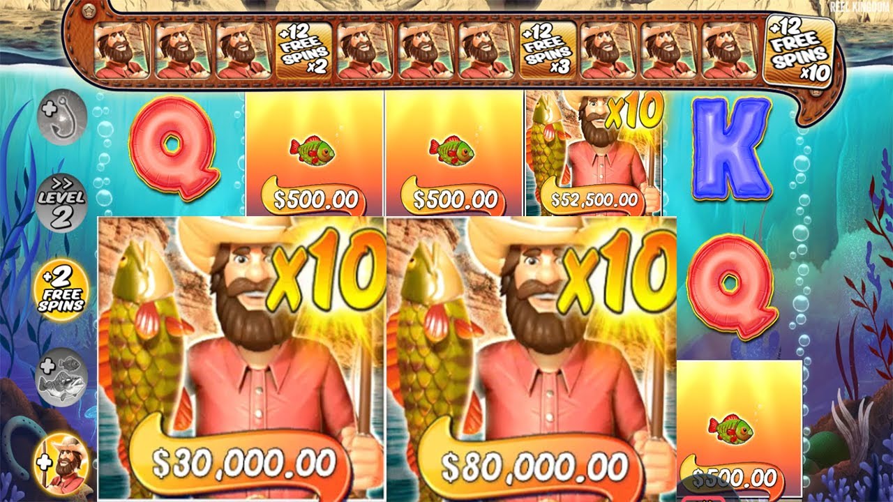 BIG BASS SPLASH HUGE WIN - HIT 3 FISHERMAN with 10X MULTIPLIER - BONUS ...