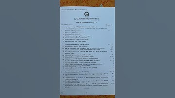 CBCS/B.Sc/ Hons/3rd Sem/ WBSU BOTANY (CC6) QUESTION PAPER 2024-2025