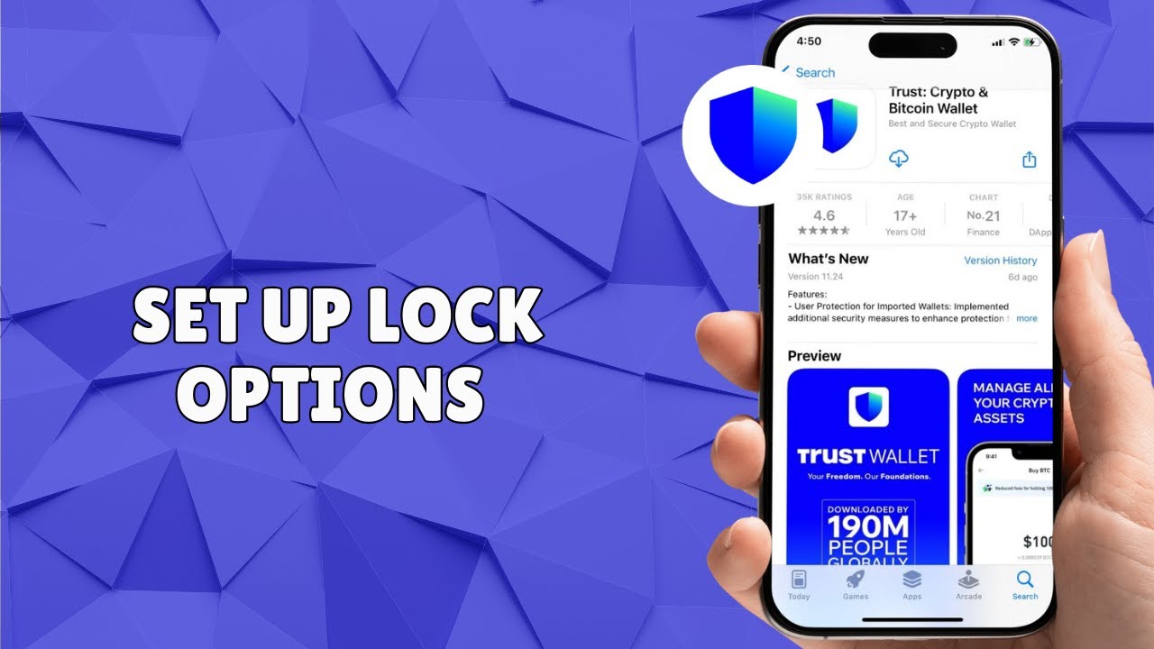 How to Set Up Lock Options on Trust Wallet - YouTube