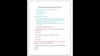 LONG TERM DEFLECTION CHECK FOR FLAT SLAB IN SAFE PART 1/2