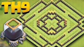Town Hall 9 New Dark Elixir Farming Base (TH9 Best De Saving) + Replays