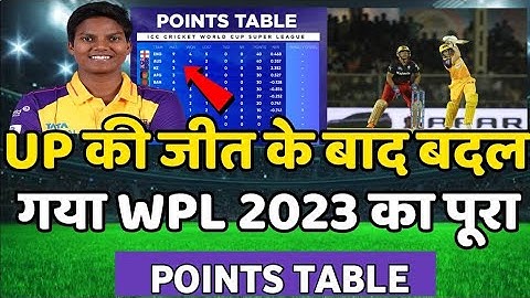 UP की जितके बाद बदल गया WPL 2023 का पूरा points table