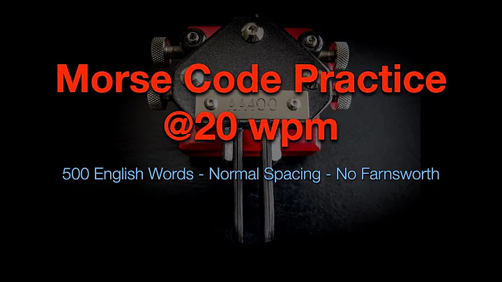 Morse Code Practice - 500 Words @20wpm