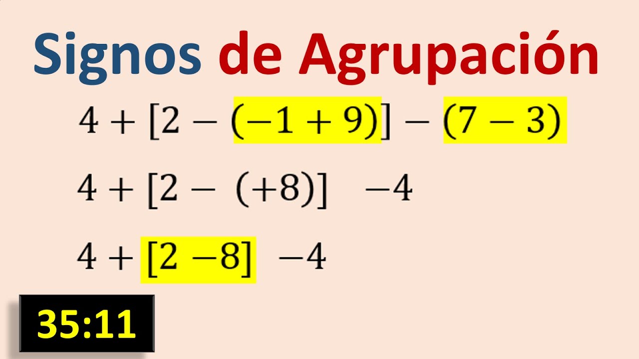 Cómo Resolver Sumas y Restas de Números Enteros con Paréntesis y Corchetes