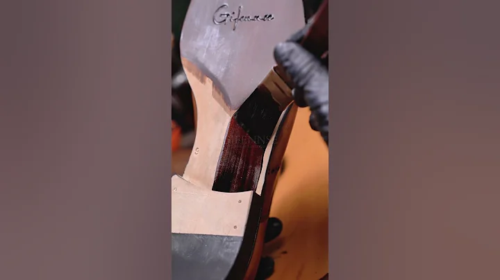 Gifennse Brown Derby Coloring Process | Handmade Leather Magic H #derby #shoes #handmade