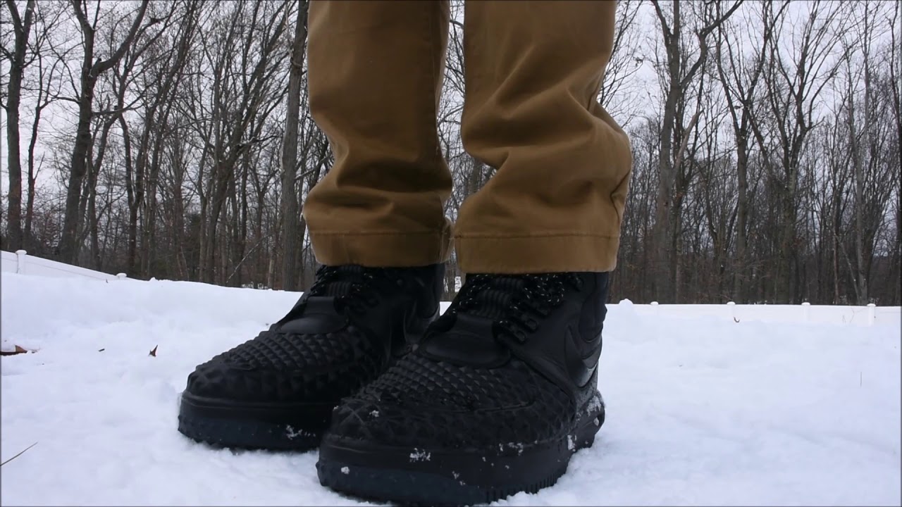 nike air wild mid on feet