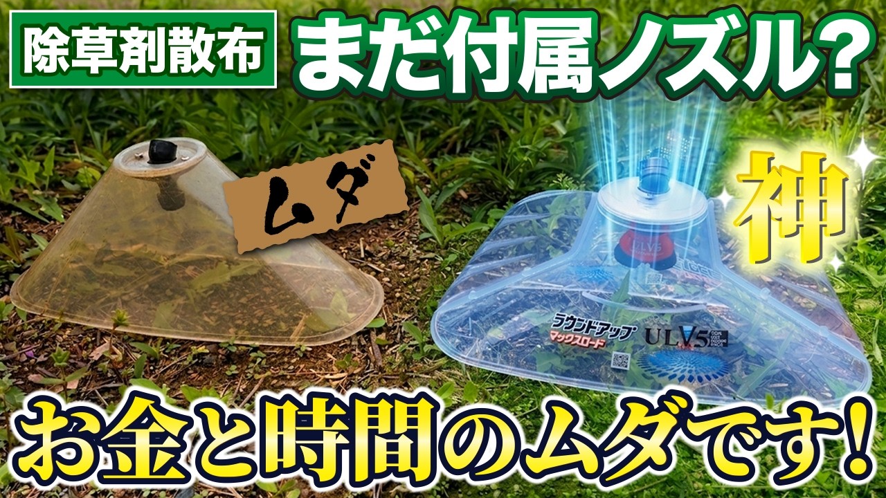 【もっと早く知りたかった】除草剤のコストを3分の1にする方法
