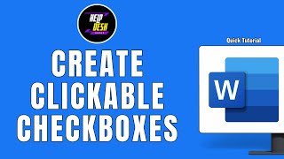 HOW TO CREATE CLICKABLE CHECKBOXES IN MICROSOFT WORD
