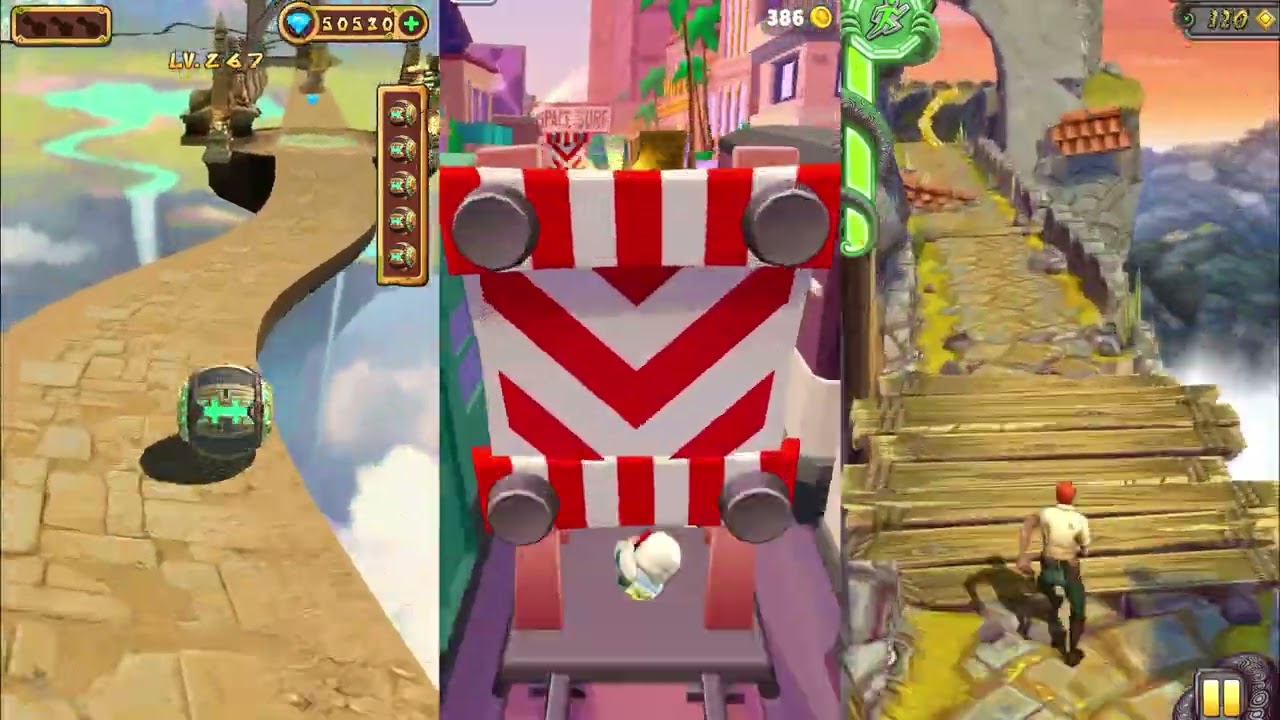 3 IN 1 TEMPLE BALL RUN vs SUBWAY SURF vs TEMPLE RUN ADVENTURE 2 ll NEW UPDATE 2026 NEW VERSION 2026