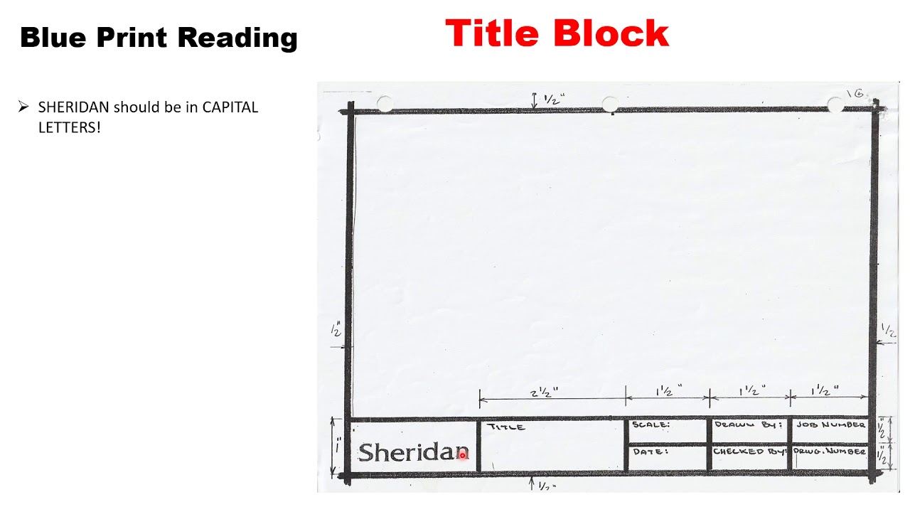 TITLE BLOCK LESSON 6 YouTube TITLE BLOCK LESSON 6 YouTube