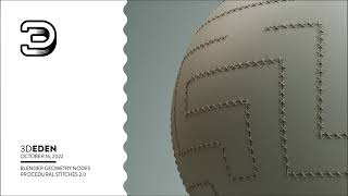 Blender Geometry nodes, Stitch 2 0 Generator vertex groups and animations