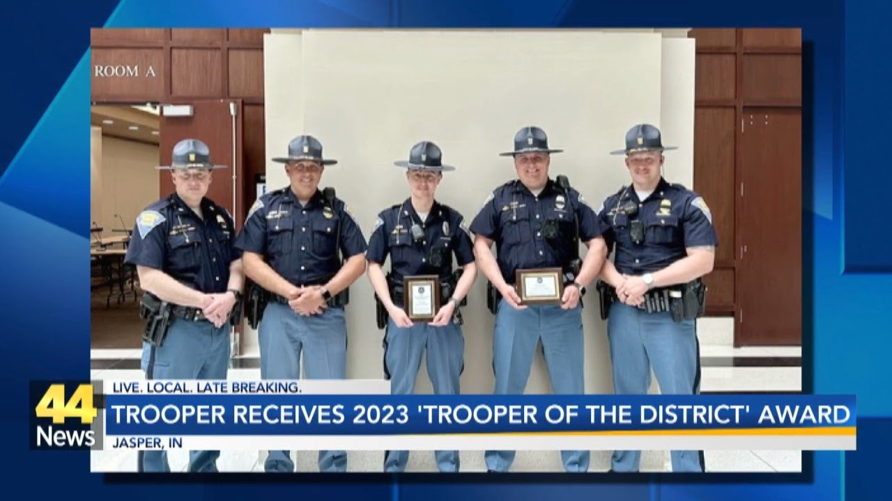 Local Indiana State Police trooper receives top honor in Indianapolis