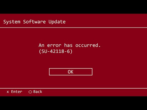 7 Ways To Fix PS4 Error Code SU-42118-6 | An error has occurred | System Software Update
