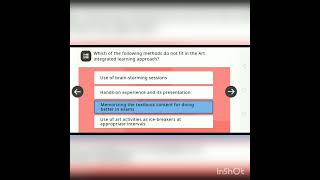 JKSEC Art Integrated Learning Module 4 Quiz Answers Score 20/20 Diksha Nishtha New Module 2021