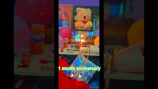 first month anniversary aao celebrate kare... 🤗🤗 #love