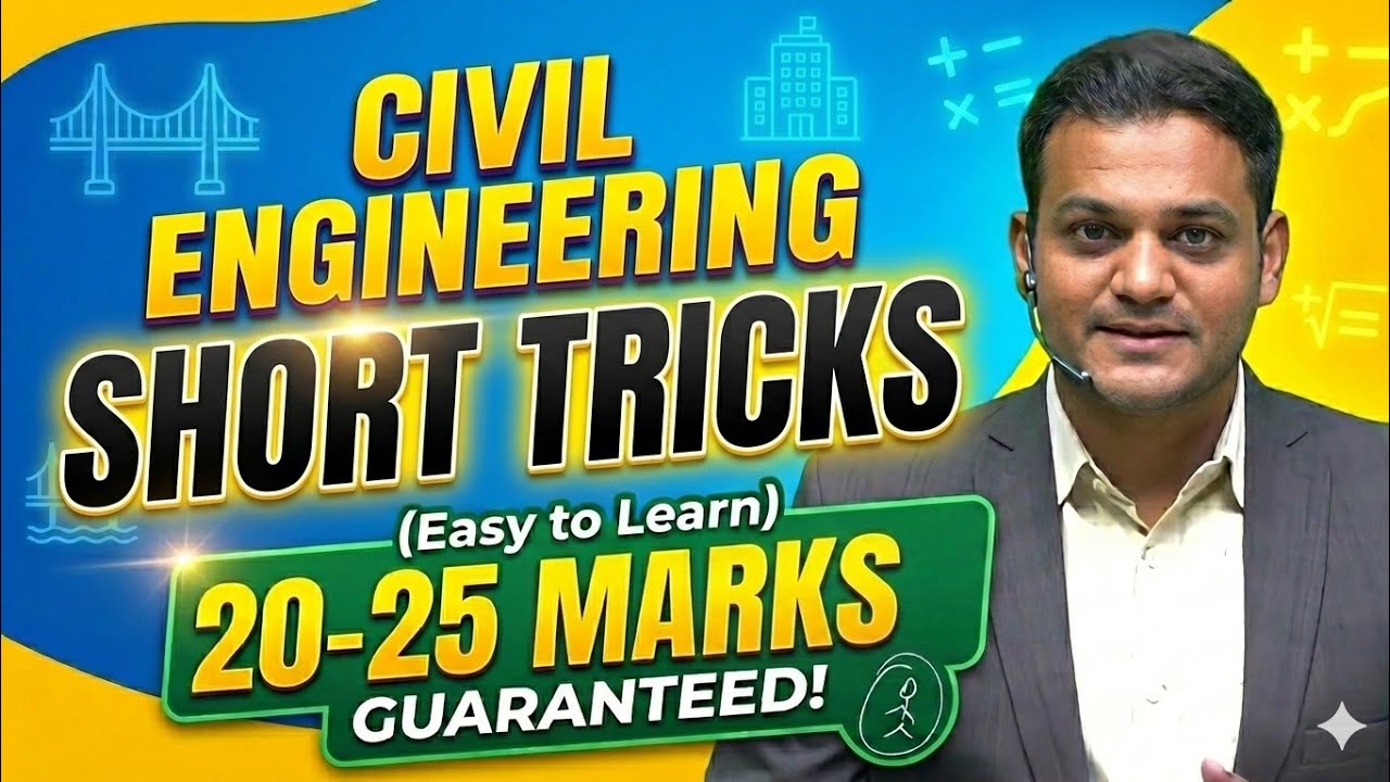 Civil engineering short tricks