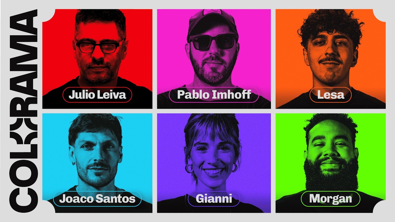 COLORAMA 32: Pablo Imhoff, Mauro Albarracín de LESA, Joaco Santos, Gianni Cersosimo y Morgan Mirabal