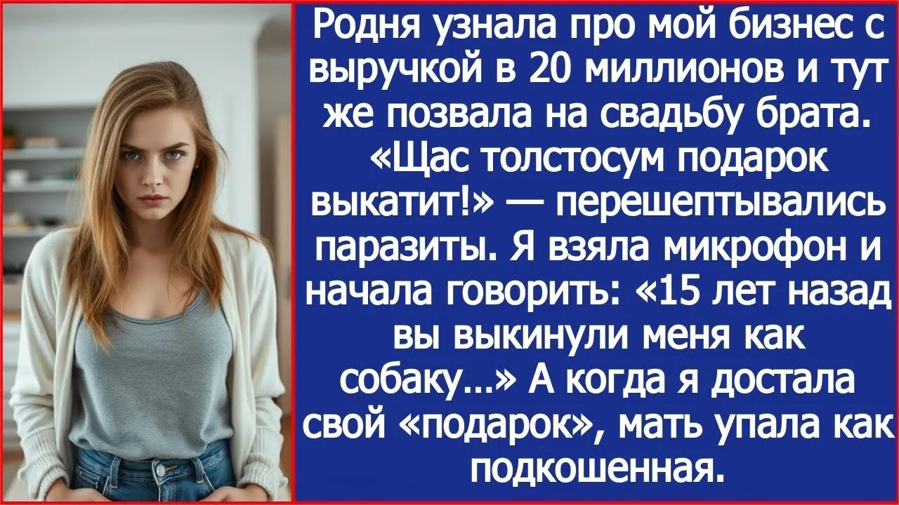 Родня узнала про мой бизнес с выручкой в 20 миллионов и тут же позвала на свадьбу брата