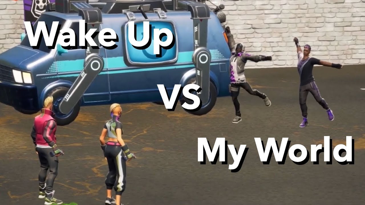 My World vs Wake Up Fortnite Music Video AYO AND TEO Perfect