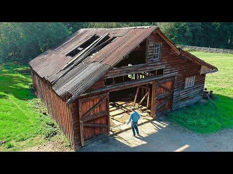 Man Transforms Abandoned Garage into Dream Workshop | Full Build by @BergstromGarage