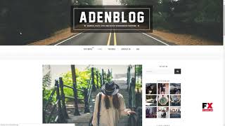Aden - A WordPress Blog Theme      Brock Dillon