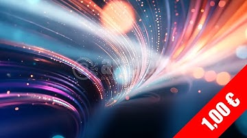 Dynamic Colorful Particle Tunnel HD Stock Footage