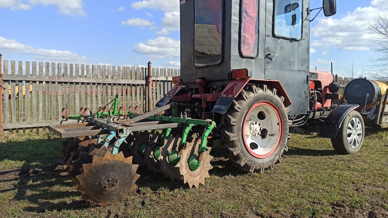 Самодельная Дисковая борона для Минитрактора!