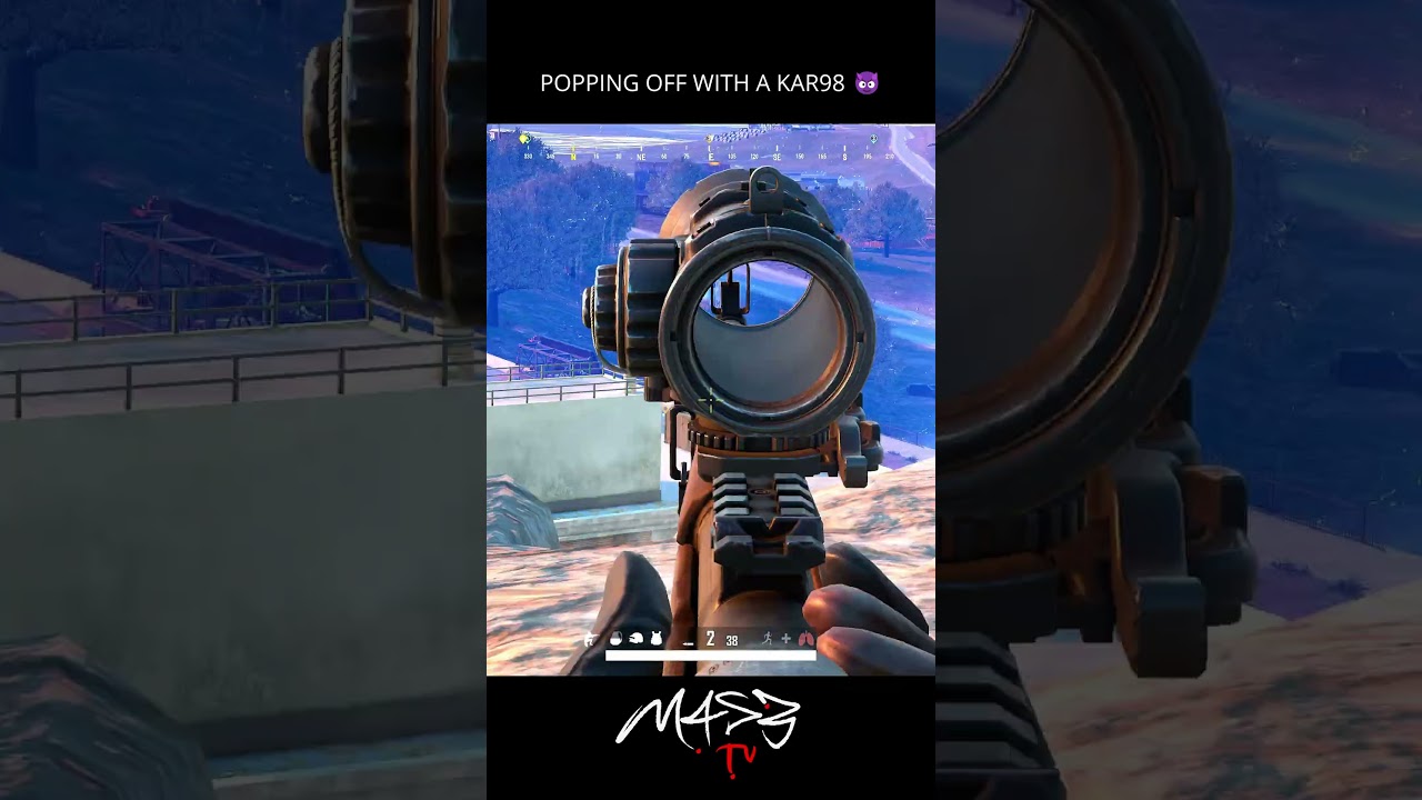 Popping off with a KAR98 in PUBG 😈