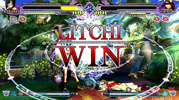 BlazBlue Continuum Shift Extend - PS3 gameplay - Arcade with Litchi Faye Lin