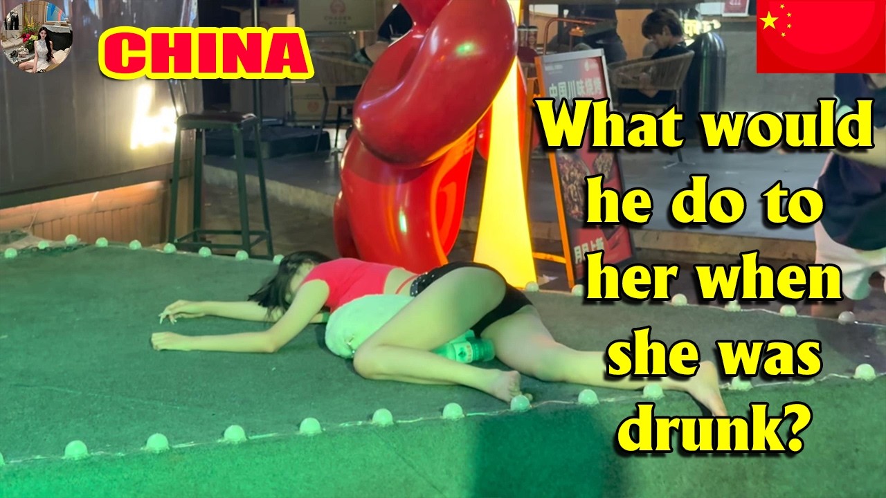 Secret of Chinese Girls: How Are They Taken Care of When They're Drunk? #nightlifewalking